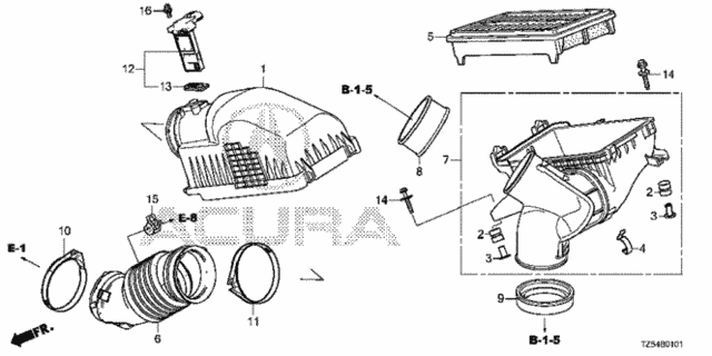 Air Cleaner (2) for 2017 Acura MDX #0