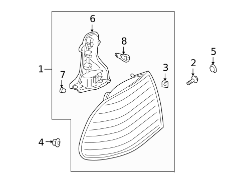 Tail Lamps for 2006 Porsche Cayenne #0