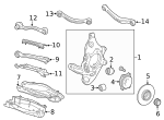 2133520700 - Suspension: Lower Control Arm Cover for Mercedes-Benz Image