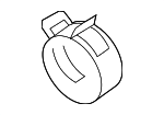 99951268309 - Belts &amp; Cooling: Engine Coolant Reservoir Overflow Hose Clamp for Porsche Image