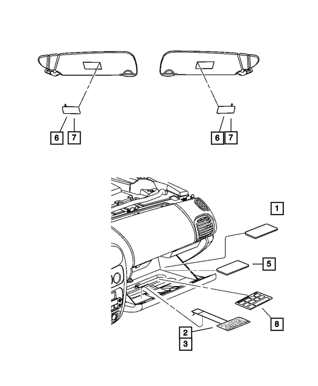 5023540AA - Labels All Vehicle Locations: Air Bag Warning Label for Mopar Image