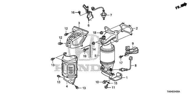 Converter (L4) for 2010 Honda Accord #0