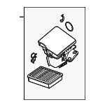 13717501975 - Engine: Air Cleaner Assembly for BMW: 330Ci, 330i, 330xi, X3 Image