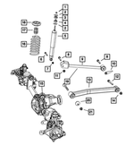 68003303AG - Front Suspension: Suspension Shock Absorber Kit for Mopar Image