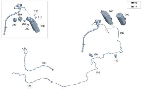 Closed Fuel-Evaporation-Control System for 2021 Mercedes-Benz GLE580 #0