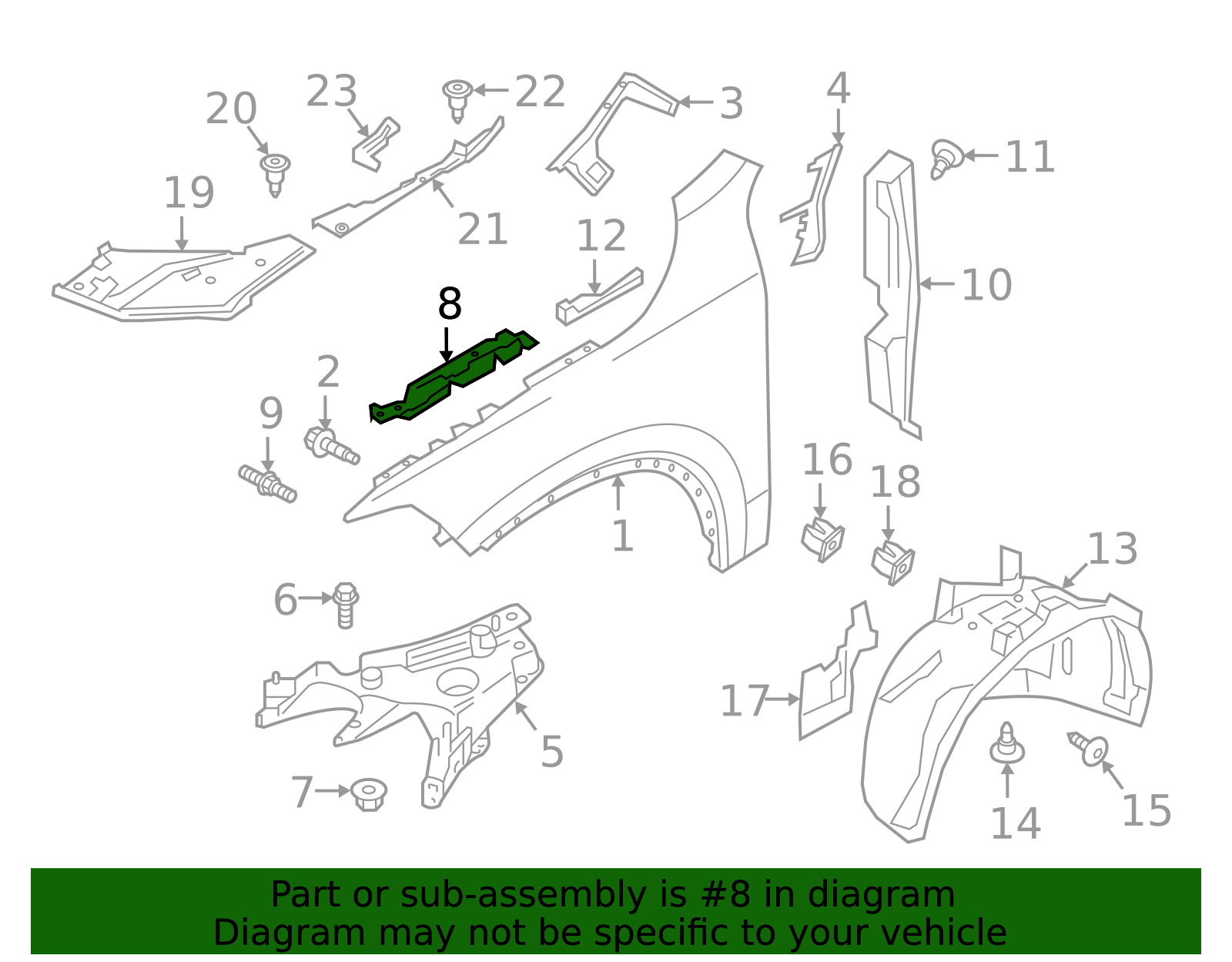 2017-2025 Volvo Front Bracket - Passenger Side (RH) 31416627 ...
