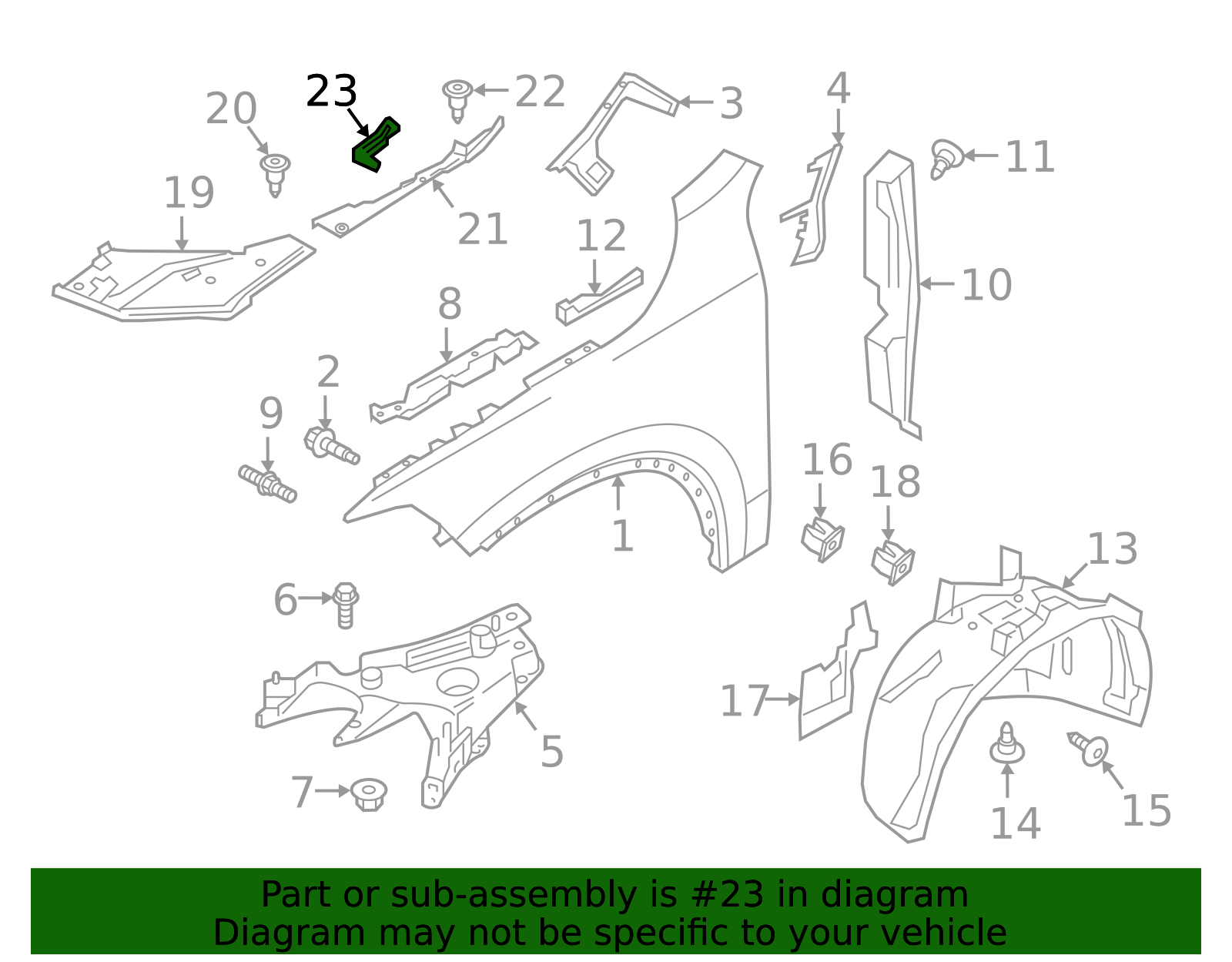 32244398 - Fender Seal Volvo - Factory Auto Parts Direct