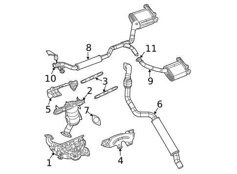 Exhaust Components for 2007 Chrysler Pacifica #0