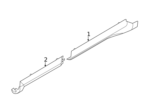 Exterior Trim - Pillars for 2019 Ford Taurus #0