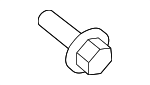 PAF100829 - Suspension: Air Deflector Mount Bolt for Porsche Image