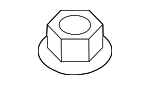 PAF015081 - Suspension: Trailing Arm Nut for Porsche Image