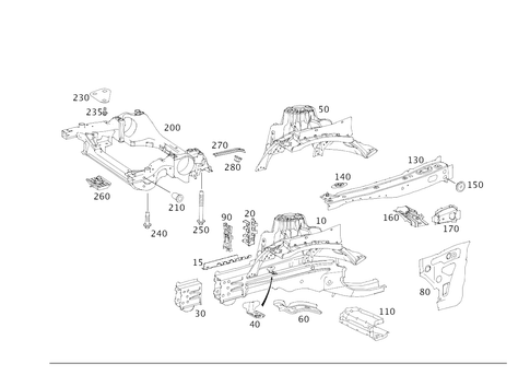 Wheel Well, Front Axle Carrier for 2020 Mercedes-Benz GLC63 AMG S #0