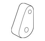 18208572512 - Exhaust: Center Muffler Insulator for BMW Image