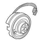 4372594AB - Electrical: Horn for Chrysler: Imperial, LeBaron, New Yorker, Town &amp; Country | Dodge: 600, Aries, B150, B250, B350, Caravan, D150, D250, D350, Daytona, Dynasty, Grand Caravan, Lancer, Mini Ram, Ramcharger, W150, W250, W350 Image