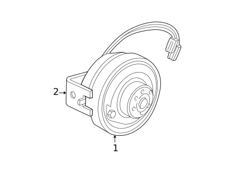 Horn for 1998 Dodge B3500 #0