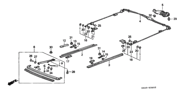 Roof Motor for 1991 Honda Civic #0