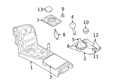 Gear Shift Control for 2006 Dodge Viper #0