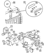55078089AA - : Tail Lamp Bracket for Mopar Image