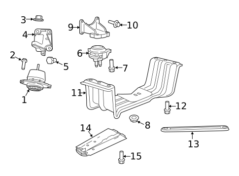 Engine & Trans Mounting for 2023 Dodge Durango #0