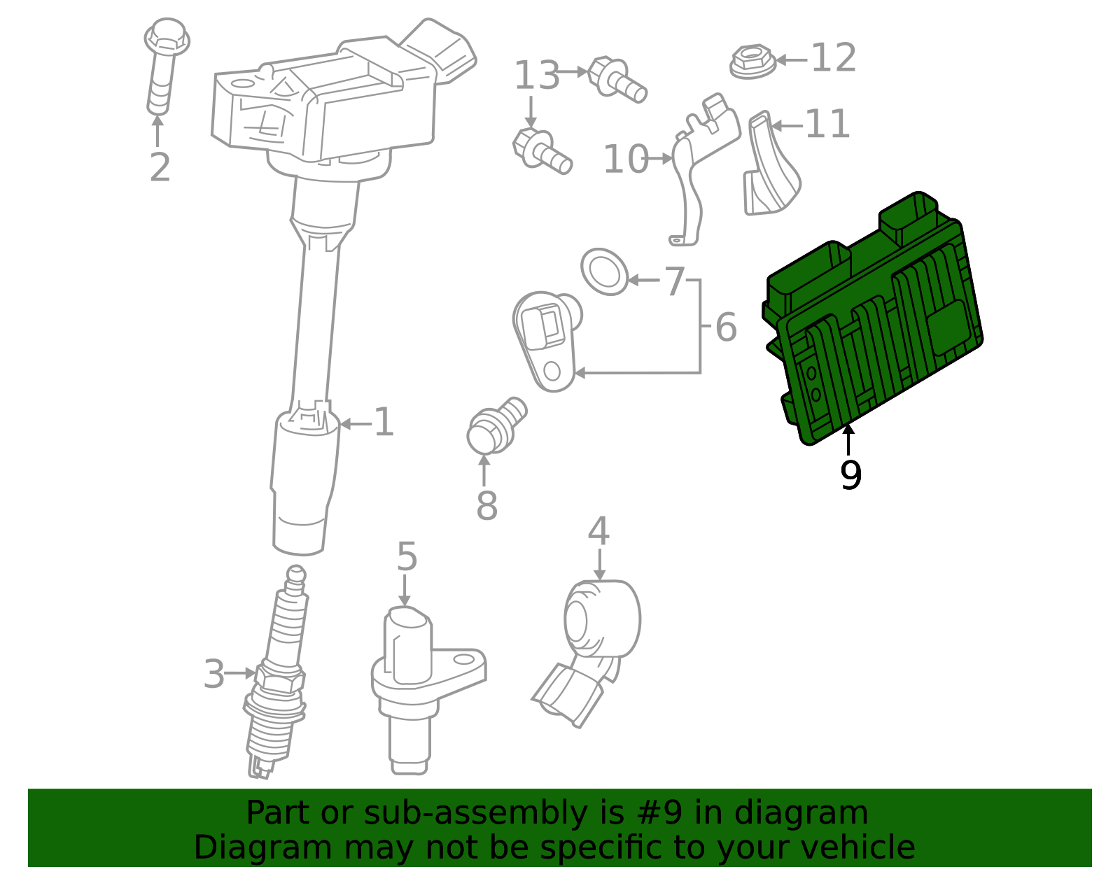 2023-2025 Toyota Engine Control Module (ECM) 89661-47E30 | Toyota Parts ...