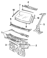 6679024500 - : Cowl Top Panel for Mitsubishi: Precis Image