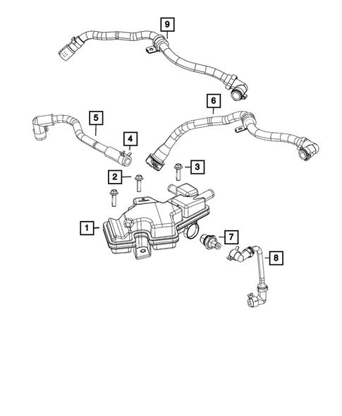 Crankcase Ventilation for 2017 Jeep Renegade #0