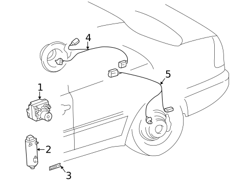 Traction Control Components for 1999 Mercedes-Benz C230 #0