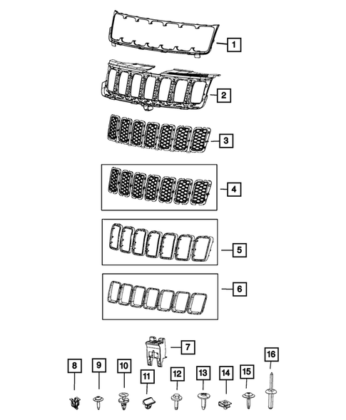 Grilles for 2022 Jeep Grand Cherokee WK #0