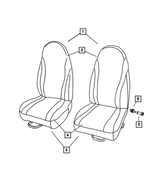TG291L5AA - Interior Trim: Front Seat Cushion Cover, Power Seat, Driver for Dodge: Dakota Image