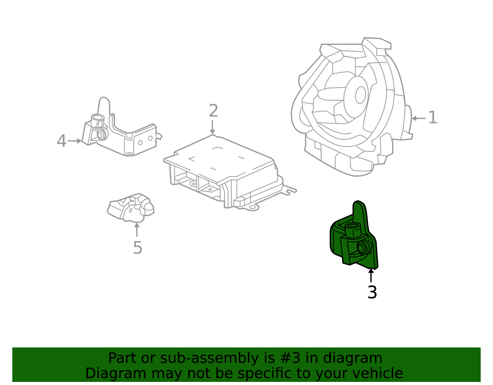 2019-2022 Honda Insight Air Bag Impact Sensor 77930-TXM-B21 | OEM