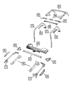 55395589AE - Body Sheet Metal Except Doors: Sport Bar for Jeep: Wrangler, Wrangler JK Image