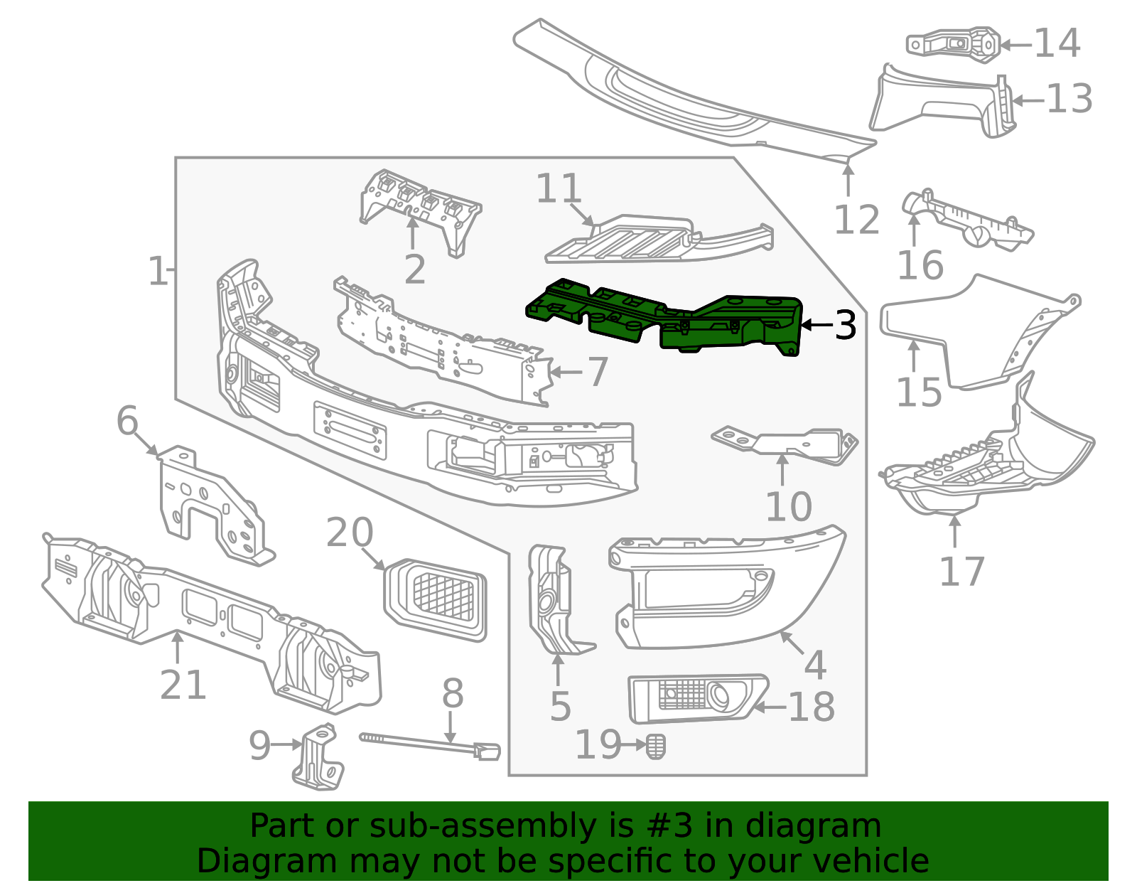 2023-2026 Chevrolet Silverado 1500 Outer Brace 85660669 GM ...
