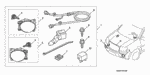 8V31SZA10030 - Accessory Components: HARNESS, FOGLIGHT for Honda Image