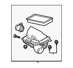 LR095793 - Engine: Air Cleaner Assembly for Land Rover: Discovery, Range Rover, Range Rover Sport Image