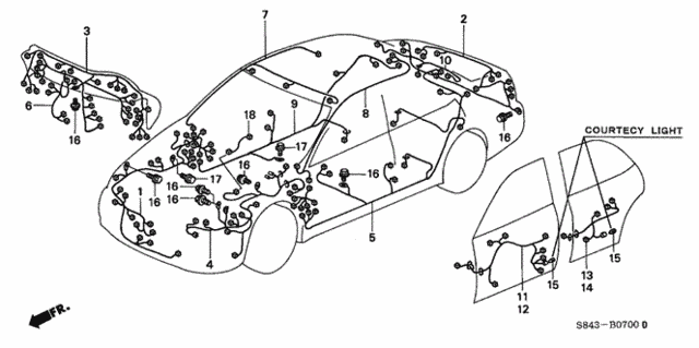 Wire Harness for 2001 Honda Accord #0
