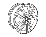 5K0601025P88Z - Suspension: Wheel, Alloy for Volkswagen: Jetta Image