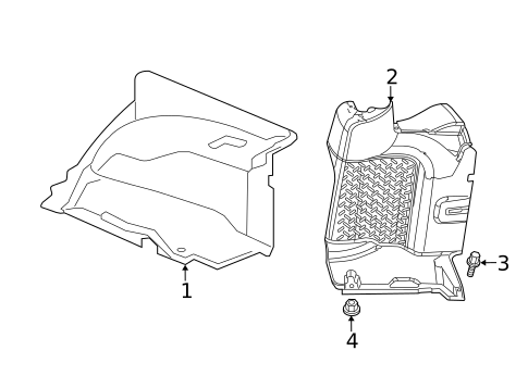 Interior Trim - Quarter Panels for 2018 Jeep Wrangler JK #0