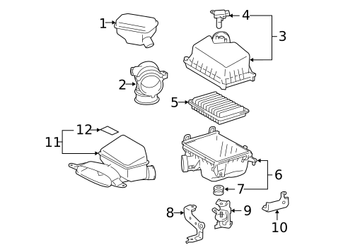 Air Intake for 2016 Toyota Camry #0