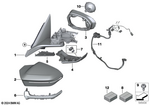 51165B5ACA5 - : Set Of Mirror Base Caps for BMW Image