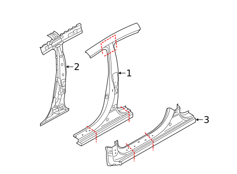 Center Pillar & Rocker for 2014 Kia Forte #0