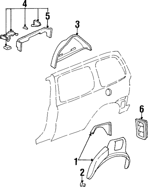 Inner Structure for 1997 Oldsmobile Silhouette #1