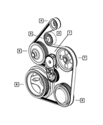68050639AA - Cooling: A/c Compressor Pulley Hub Kit for Mopar Image image