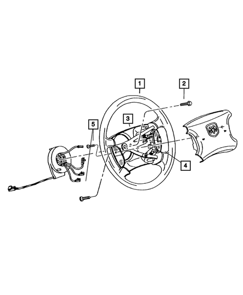Steering Wheel for 2008 Dodge Dakota #0