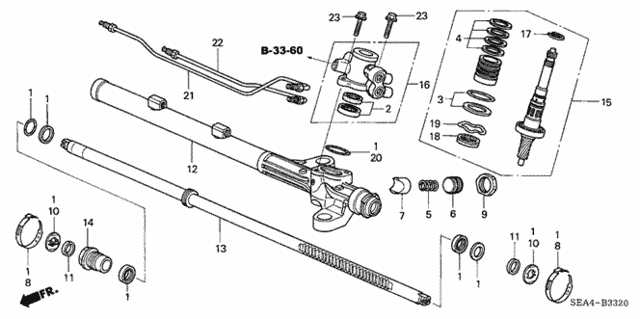 P.S. Gear Box Components for 2004 Acura TSX #0