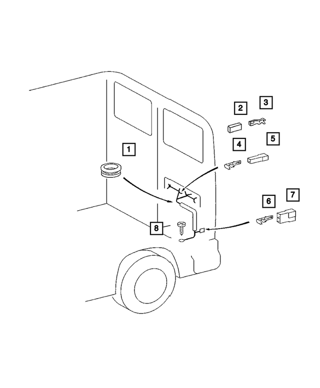 5133935AA - Electrical: Grommet for Mopar Image