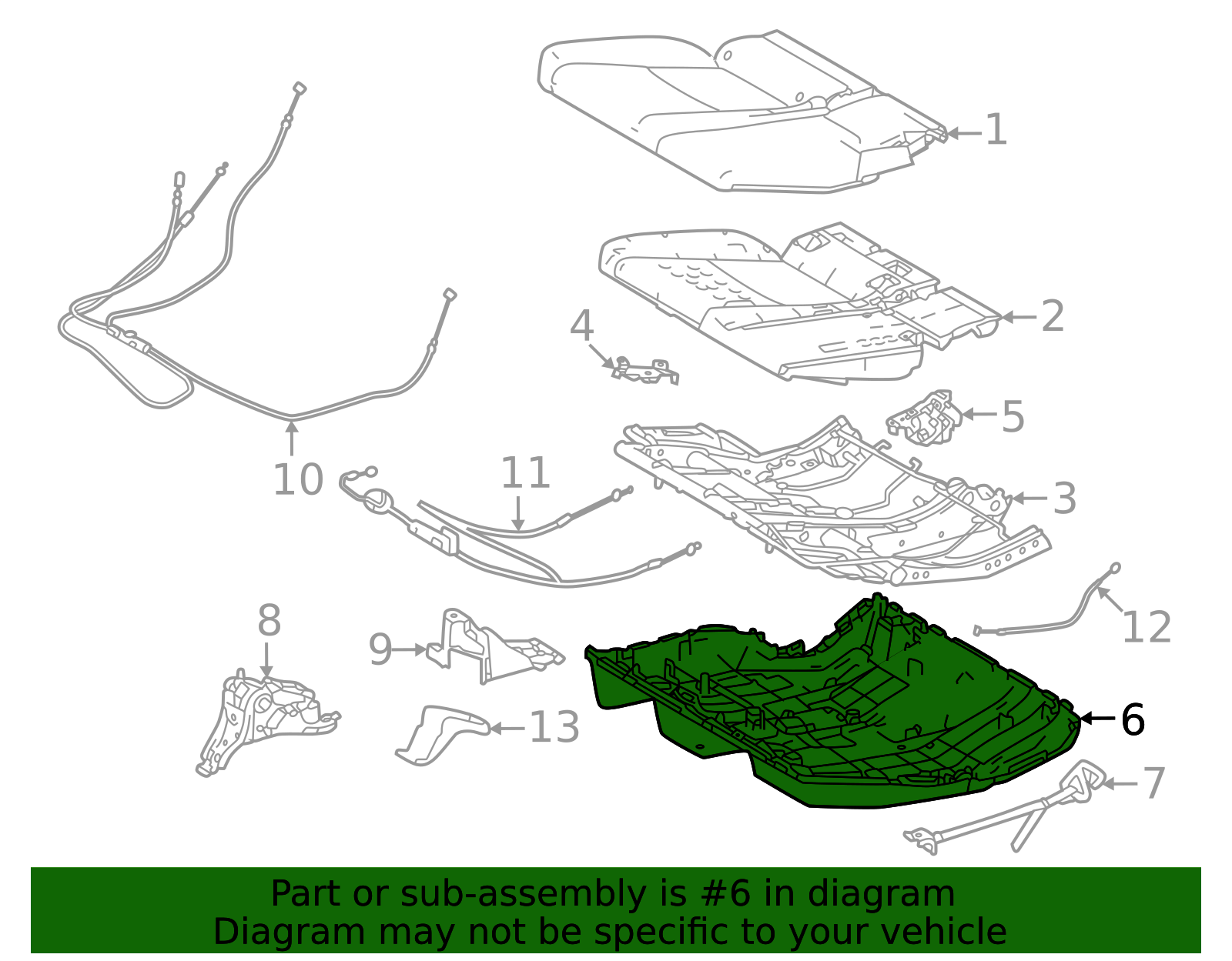 Seat Frame Trim - Factory Style Interior Detail | AutoNation Parts