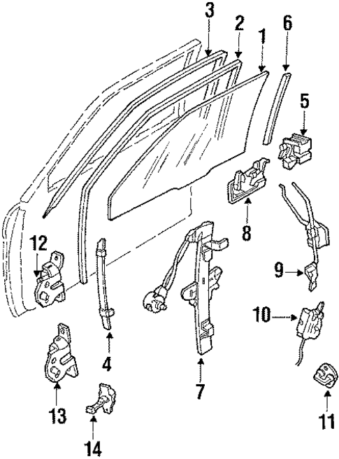 Door for 1992 Mazda MX-6 #0