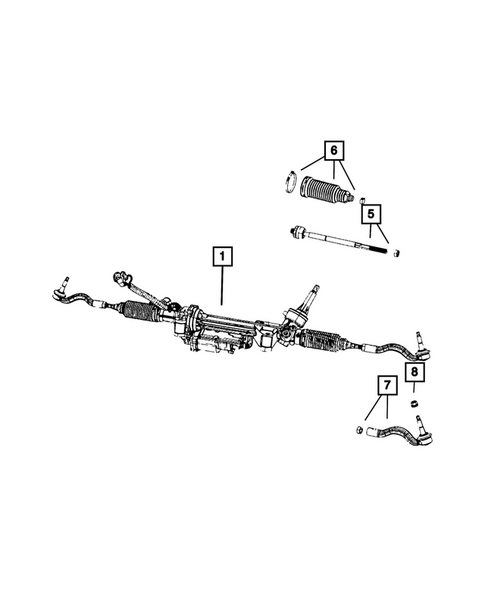 Steering Gear for 2023 Jeep Grand Cherokee L #0