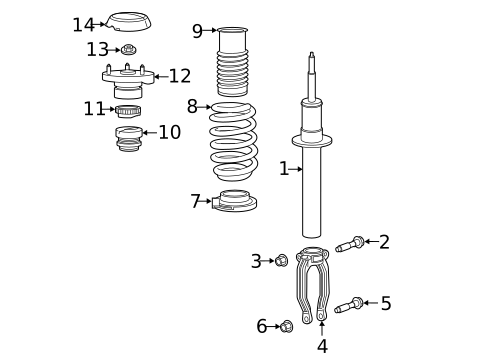 Struts & Components for 2020 Dodge Challenger #1