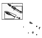 4341048050 - Suspension: Axle Shaft Assembly for Toyota: Highlander Image